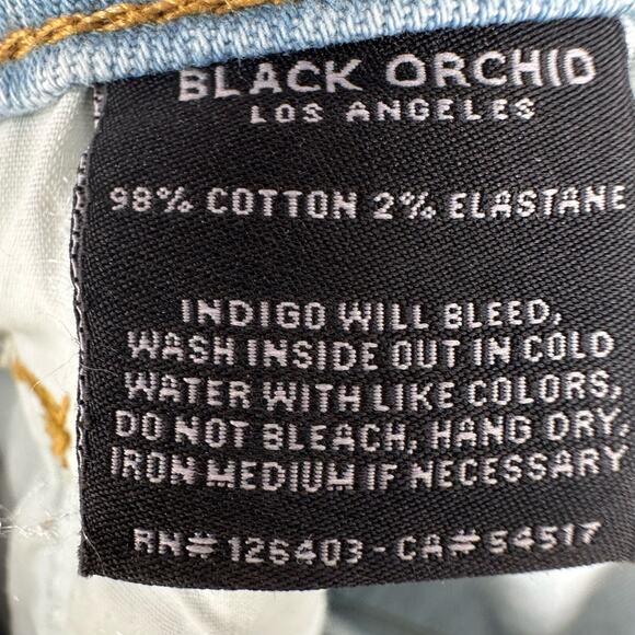 NEW Black Orchard Mia Light Wash Skinny Flare Jeans Sz 24 - Picture 9 of 9